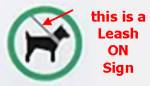 This is a Leash ON sign!